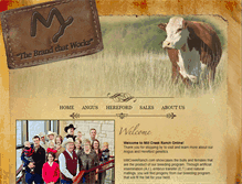 Tablet Screenshot of millcreekranch.com